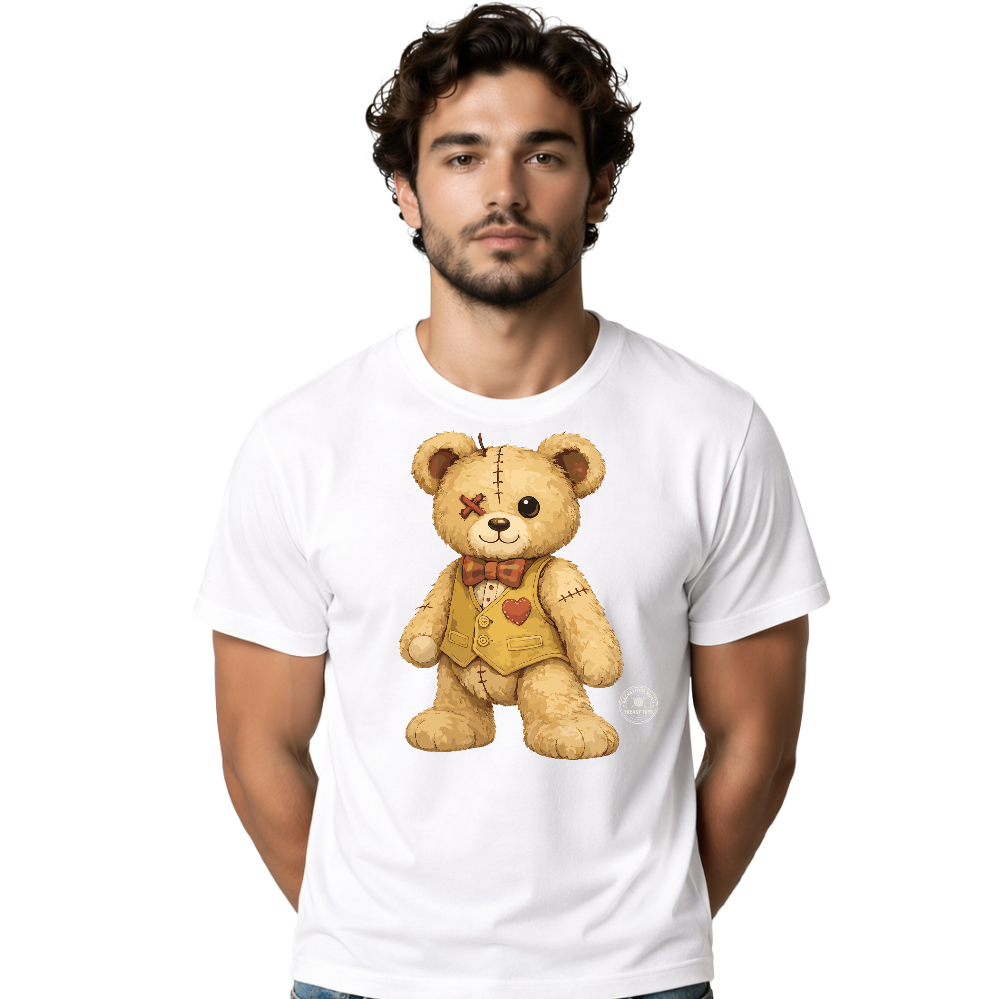 Backstitch Road Freaky Toys Bear T-shirt
